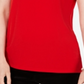 Top feminino Charter Club com decote canoa vermelho XX-G