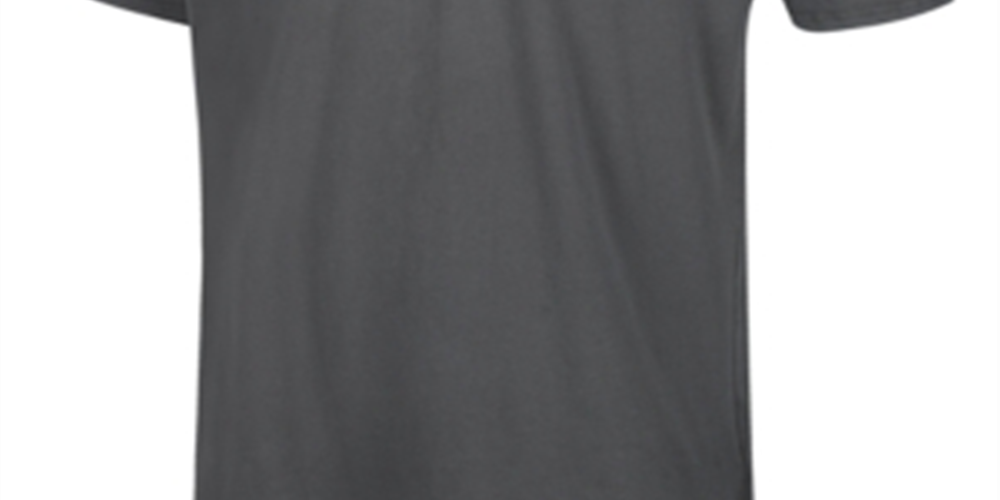 Camiseta masculina com estampa Heartbeats da Corella, cinza, tamanho médio