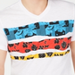 INC International Concepts Camiseta masculina com estampa gráfica, gola V, listras florais, branca, tamanho extragrande