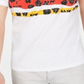 INC International Concepts Camiseta masculina com estampa gráfica, gola V, listras florais, branca, tamanho extragrande