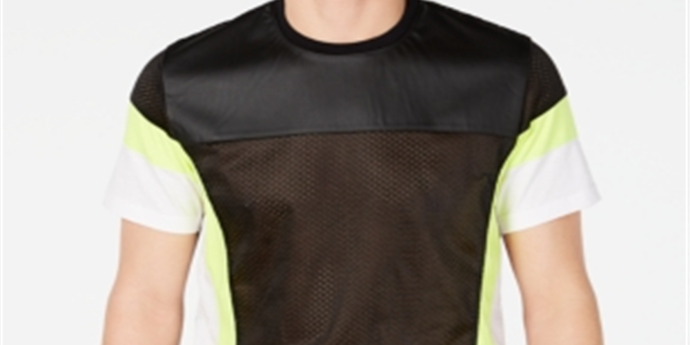 Camiseta masculina de couro sintético Sleep Walker Mesh da INC International Concepts, preta, tamanho XX-G