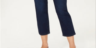 Calça jeans feminina Charter Club Tummy Control Bristol Capri, azul, tamanho 6