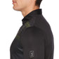Polo masculino com estampa geométrica PGA Tour, preto, tamanho médio