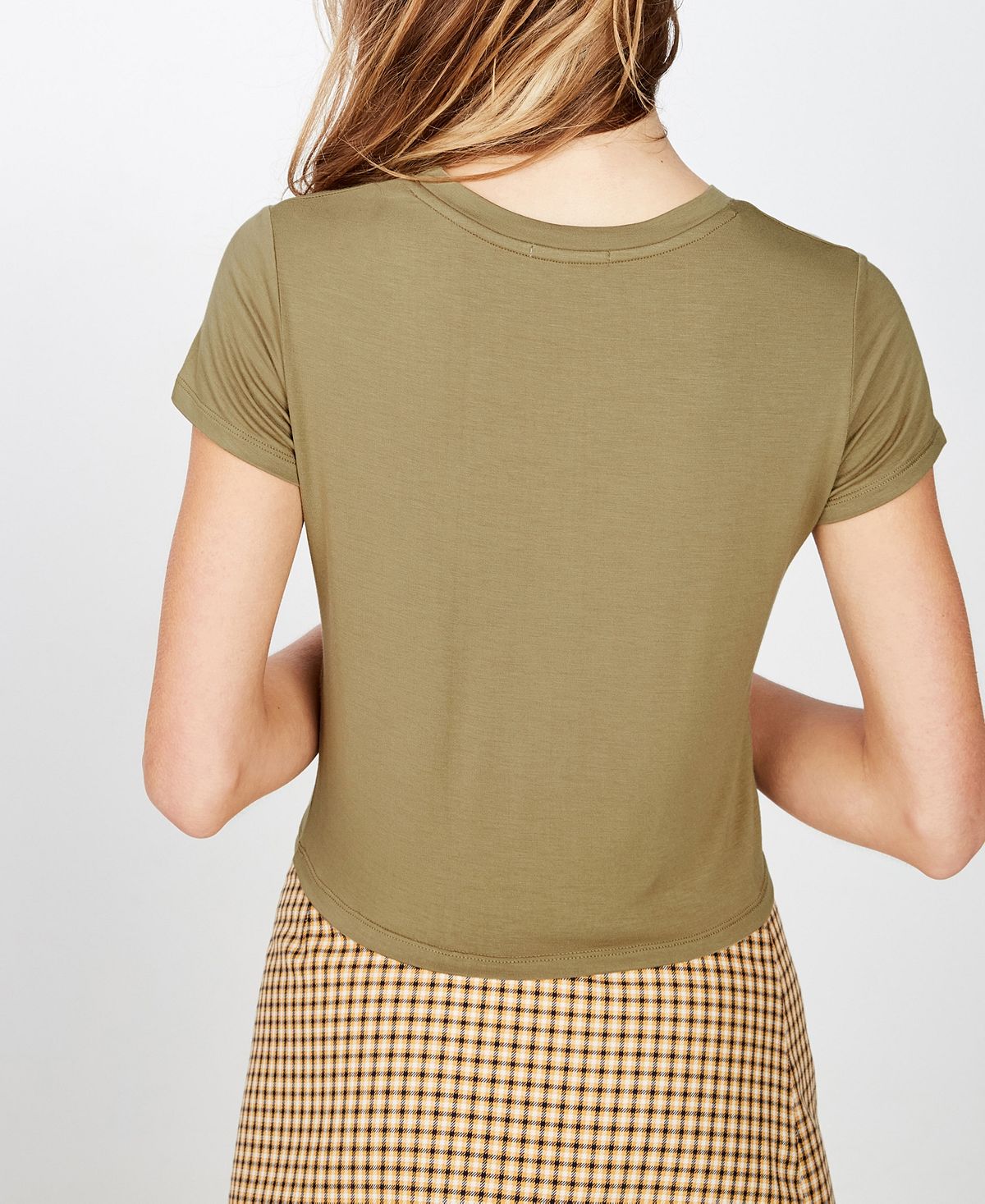 Camiseta Cotton on The Baby Feminina Verde Tamanho Médio