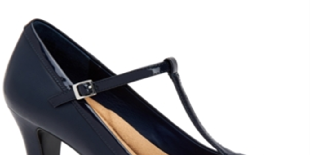 Giani Bernini Varinaa T-Strap Feminino - Azul Marinho Tamanho 11 M