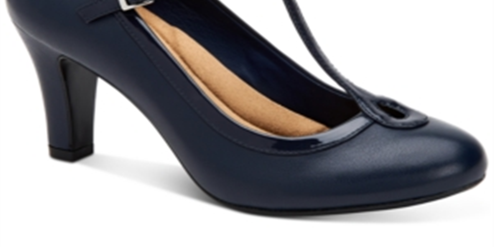 Giani Bernini Varinaa T-Strap Feminino - Azul Marinho Tamanho 11 M