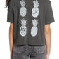 Camiseta Billabong Aloha Graphic Feminina Cinza Tamanho XS