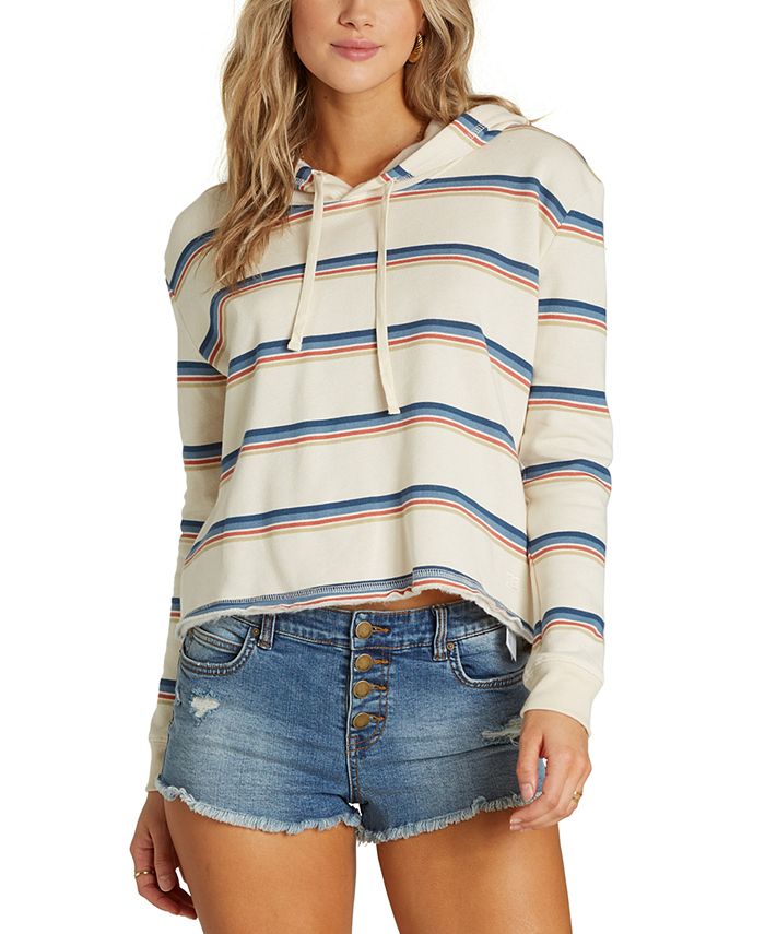 Billabong Short Story Hoodie Feminino Branco Tamanho P