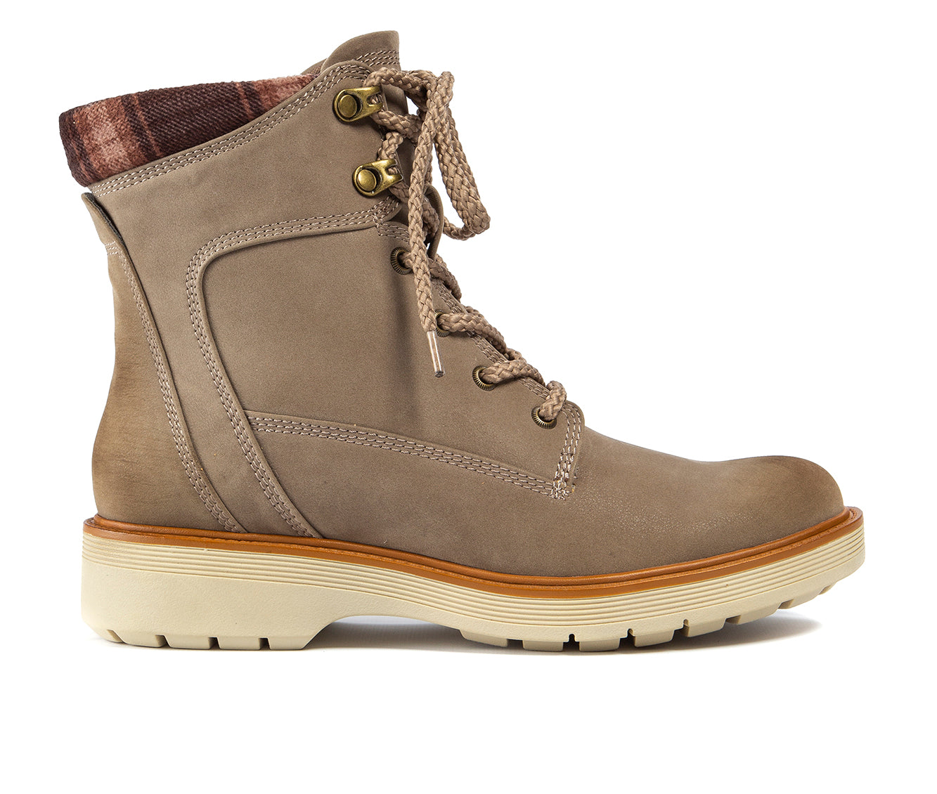 Botas Baretraps Adams com cadarço femininas, marrom, tamanho 10 M