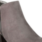 Botas femininas estilo &amp; co com zíper e salto bloco, bico amendoado, cinza, tamanho 10 M