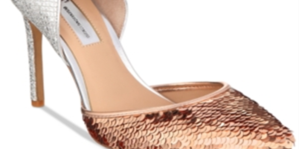 INC International Concepts Feminino Koree Bico Fino D-orsay Prata Tamanho 7,5 M