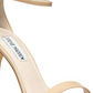 Steve Madden Stecy Leather Sapatos Femininos Abertos Casuais com Tira no Tornozelo Marrom Tamanho 9,5 M