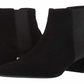 Botas de cano curto femininas Kenneth Cole Reaction Kick Block de camurça com bico fino, pretas, tamanho 10 M