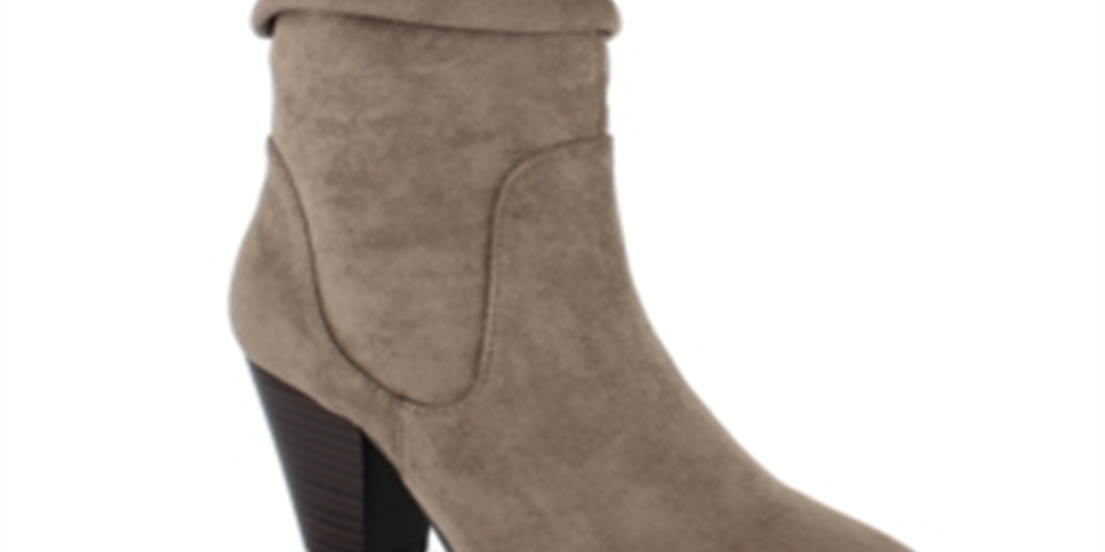 Botas Esprit Oliana de couro sintético, cano médio, largas, marrom, tamanho 9,5