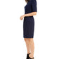 Vestido Aroma Sheath Feminino Trina Turk Azul Tamanho 0