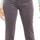 Calça de veludo cotelê Lexington Tummy Control feminina Charter Club, cinza, tamanho 16x4,5