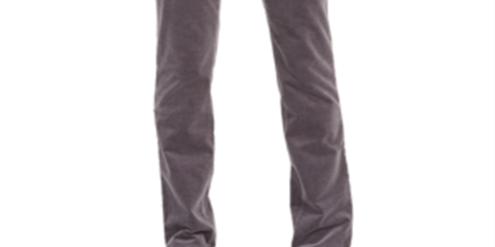 Calça de veludo cotelê Lexington Tummy Control feminina Charter Club, cinza, tamanho 16x4,5