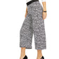 Calça Culotte Feminina Animal Print da INC International Concepts, Branca, Tamanho Pequeno