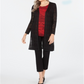 Jaqueta Duster Feminina JM Collection de Crochê com Frente Aberta, Preta, Tamanho Pequeno