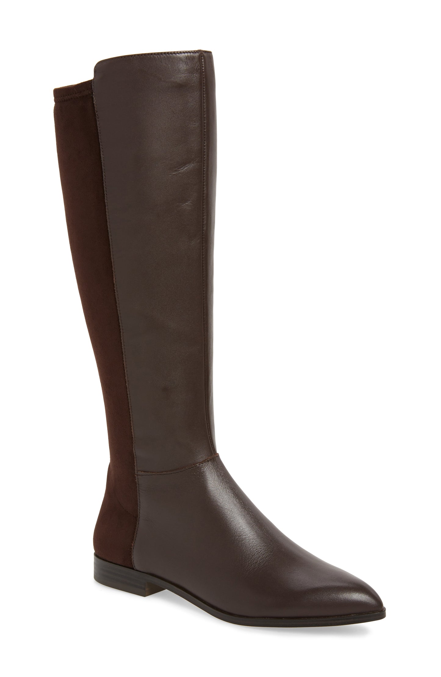 Nine West Owenford Couro Fechado Cano Alto Marrom Tamanho 6 M