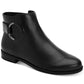 Botas femininas Alfani Avvia com bico fechado e cano curto, cor vinho, tamanho 7 M
