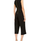Macacão Calvin Klein Feminino com Zíper e Sem Mangas, Gola V, Preto, Tamanho 10
