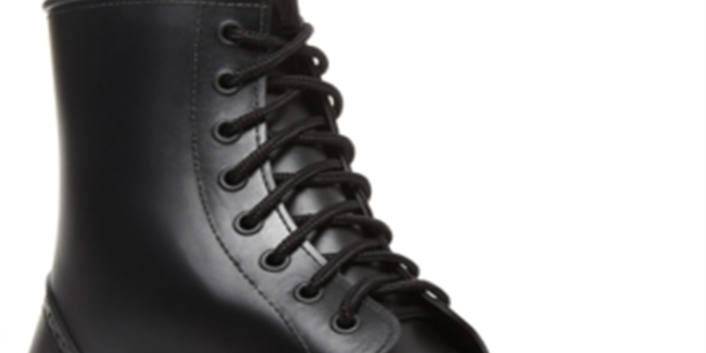 Botas femininas Madden Girl Portland de borracha com bico fechado no tornozelo para clima frio, pretas, tamanho 9M