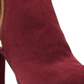 Botas de cano curto Michael Kors Frenchie Suede femininas, vermelhas, tamanho 8