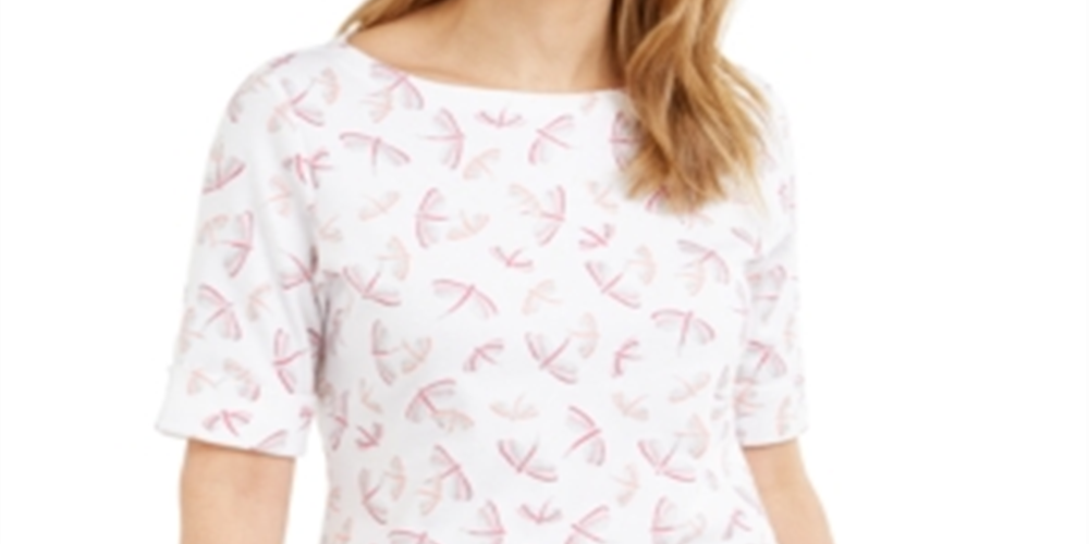 Karen Scott Top Feminino Libélula Embelezada Branco Tamanho Grande