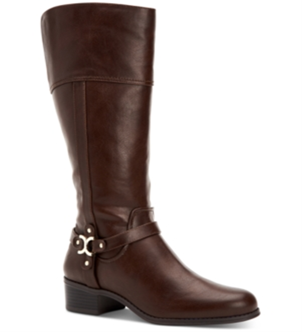 Sapatos de salto alto femininos Charter Club Helenn Almond Toe, marrom, tamanho 6.0