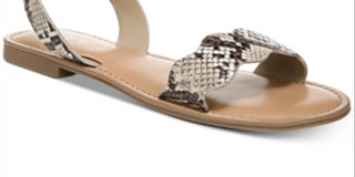 Sandálias rasteiras Leena femininas Bar III, marrom, tamanho 7,5 M