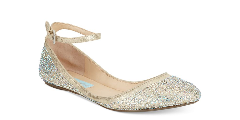 Betsey Johnson SB Joy Ballet Flat Feminina Marrom Tamanho 6 M