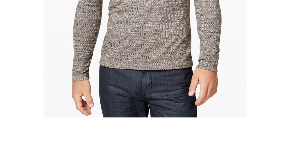 Calça Alfani Masculina Texturizada com Tintura Espacial Stretch Henley Verde Tamanho G