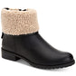 Botas de cano curto femininas Bettey da Style &amp; Co, pretas, tamanho 7,5 M