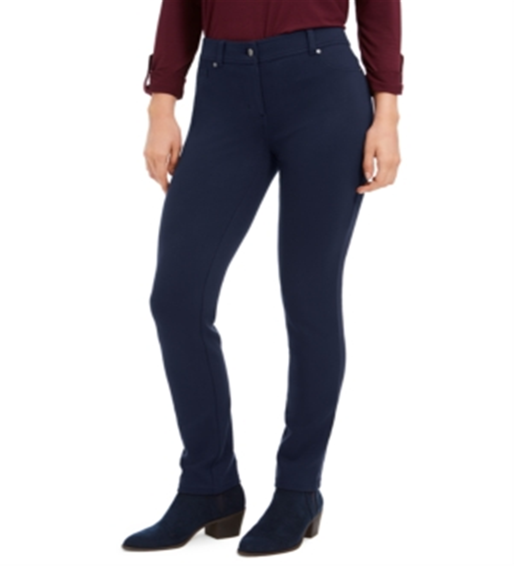 Calça Slim Feminina Style &amp; Co Azul Tamanho 8