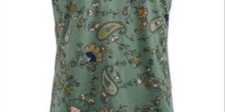 Camiseta masculina American Rag com estampa floral Paisley, verde, tamanho pequeno