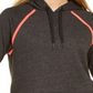 Calvin Klein Moletom com capuz feminino Performance Logo Cinza Tamanho Médio