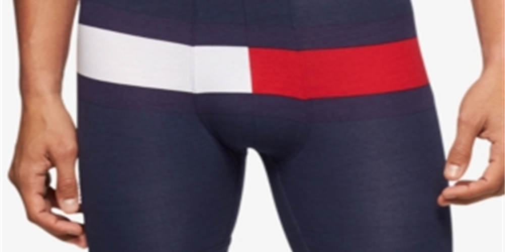 Cueca Boxer Tommy Hilfiger Masculina Moderna de Algodão Azul Tamanho Grande