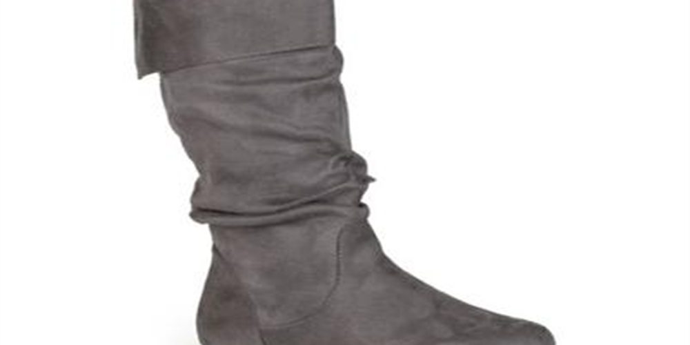 Bota feminina Shelley 3 da coleção Journee, cinza, tamanho 10 M