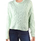 Suéter de malha Merry Go Round feminino da Free People, verde, tamanho pequeno