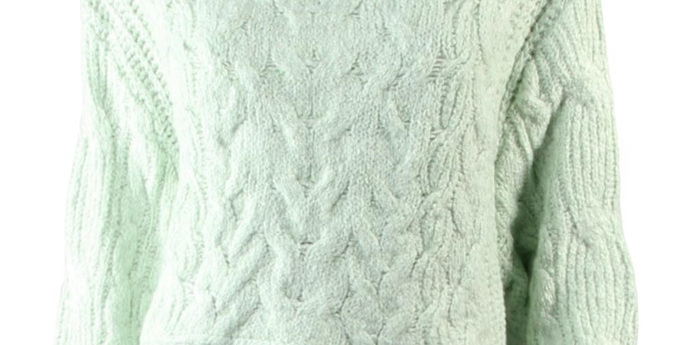 Suéter de malha Merry Go Round feminino da Free People, verde, tamanho pequeno