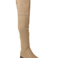 Botas femininas XOXO Tristen Tall Studded Over the Knee, tamanho 5,5, marrom