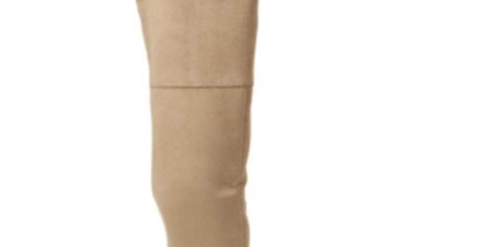 Botas femininas XOXO Tristen Tall Studded Over the Knee, tamanho 5,5, marrom