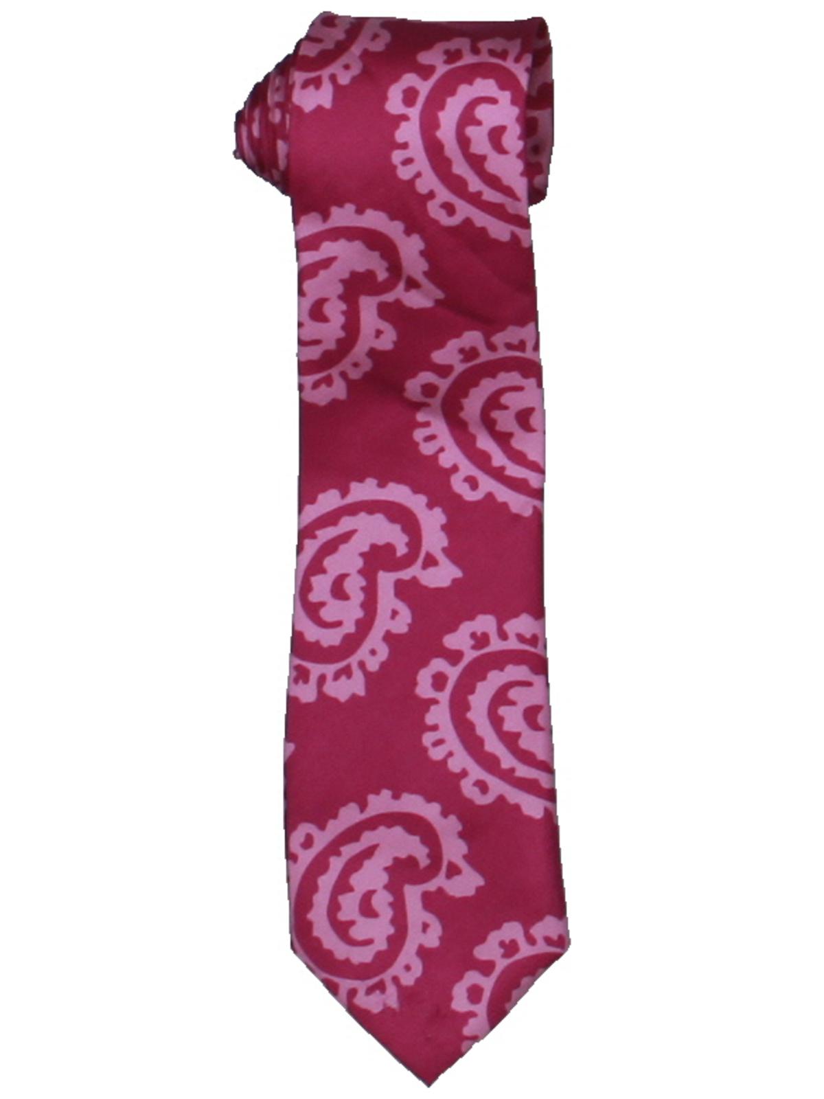 Gravata profissional de seda masculina Sean John, rosa, tamanho regular