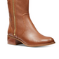 Botas de montaria Michael Kors Frenchie de couro femininas, tamanho 5 M, marrom