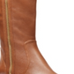 Botas de montaria Michael Kors Frenchie de couro femininas, tamanho 5 M, marrom