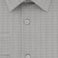 Camisa social masculina Calvin Klein Infinite Color Slim Fit, sem passar, com estampa xadrez elástica, tamanho cinza, 18x34x35