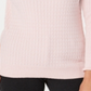 Karen Scott Suéter Feminino de Algodão com Gola Canoa Rosa Tamanho Médio