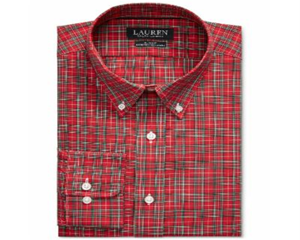 Camisa social masculina Ralph Lauren vermelha tamanho 14,5 x 32 x 33