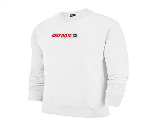 Moletom Nike Masculino Gola Redonda Manga Longa Branco Tamanho XXG